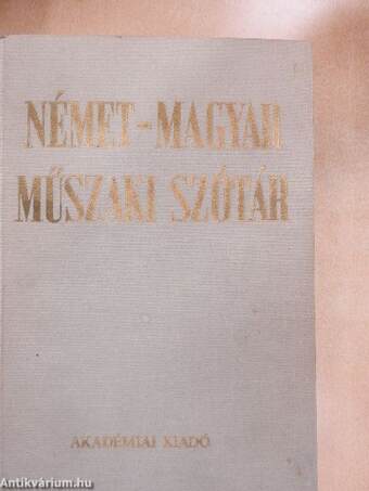 Német-magyar műszaki szótár