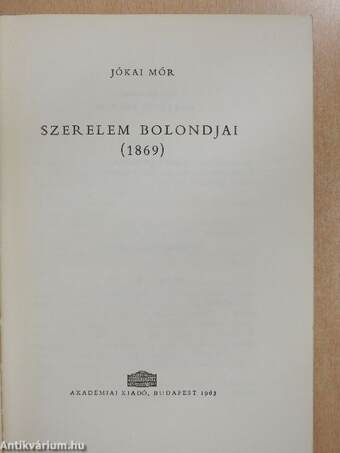 Szerelem bolondjai