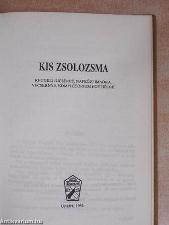 Kis zsolozsma