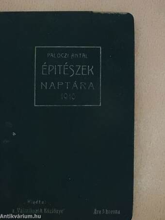 Épitészek naptára 1910.