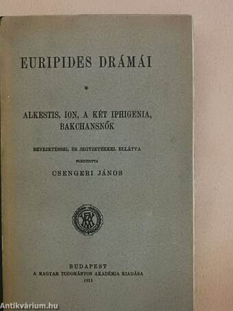Euripides drámái