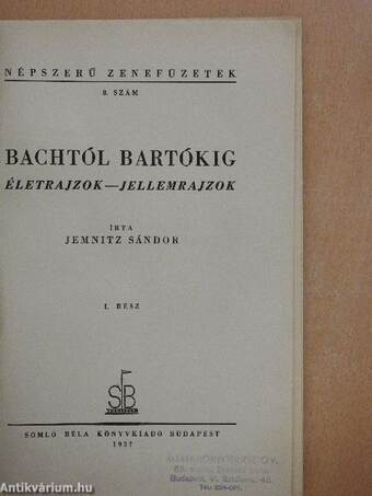 Bachtól Bartókig I.