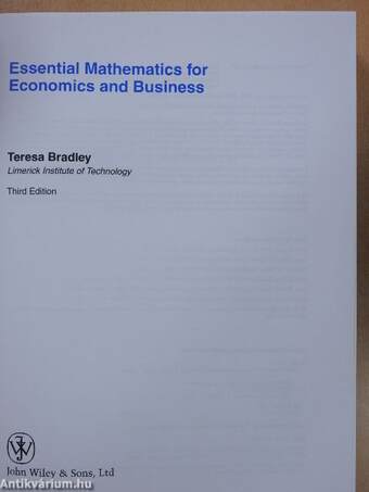 Essential Mathematics for Economics and Business