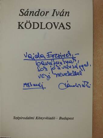 Ködlovas (dedikált példány)