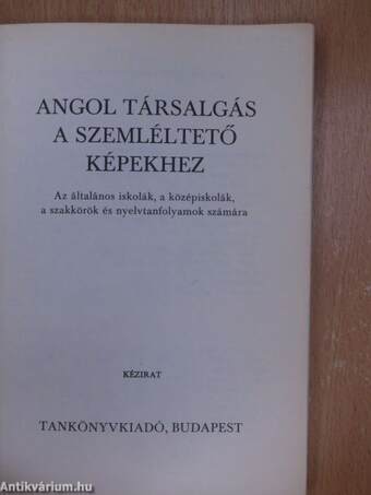 Angol társalgás a szemléltető képekhez