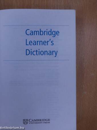 Cambridge Learner's Dictionary