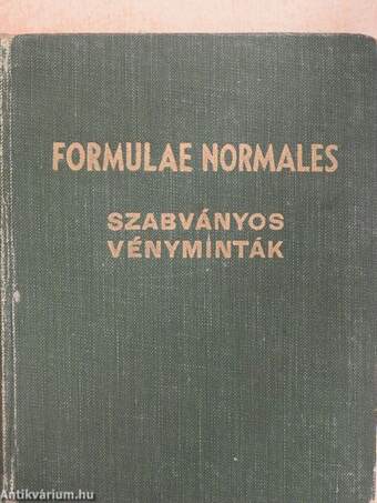 Formulae Normales