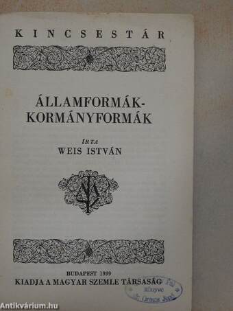 Államformák - kormányformák