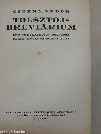 Tolsztoj-breviárium