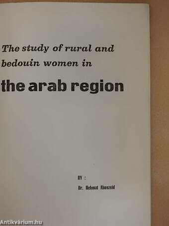 The study of rural and bedouin women in the arab region