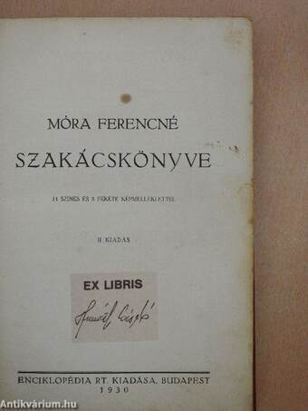 Móra Ferencné szakácskönyve