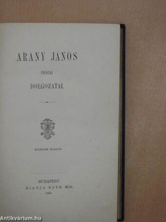 Arany János prózai dolgozatai