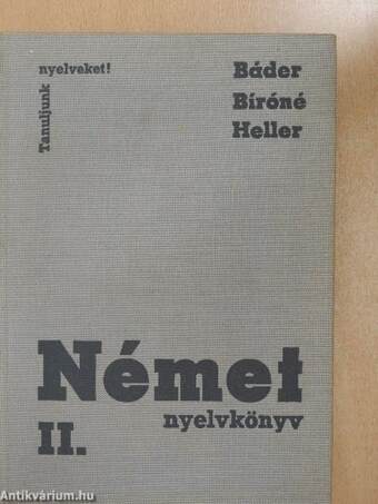 Német nyelvkönyv II.