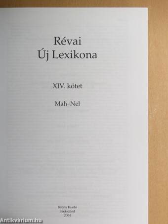 Révai új lexikona 14. (töredék)