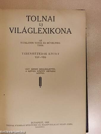 Tolnai uj világlexikona XVII. (töredék)