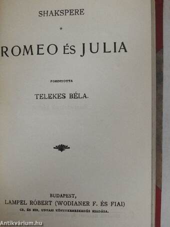 III. Rikárd/Romeo és Julia/A velencei kalmár