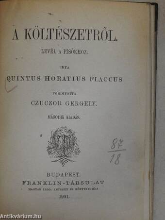 Virgil/Horatius/Augustus családja és kora/A költészetről