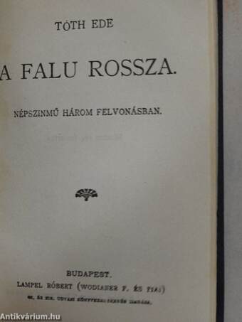 Dante/Doktor Holmes kalandjai/Tünő képek/A falu rossza/Apró történetek/Petőfi Sándor elbeszélő költeményei