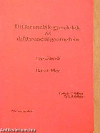 Differenciálegyenletek és differenciálgeometria