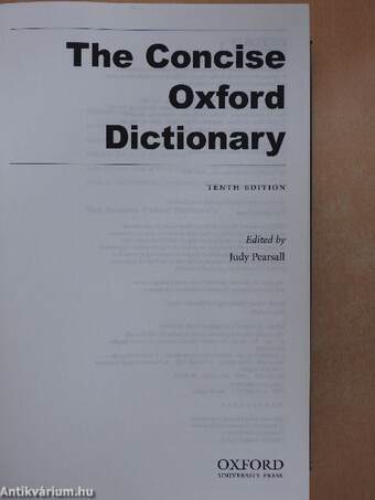 The Concise Oxford Dictionary