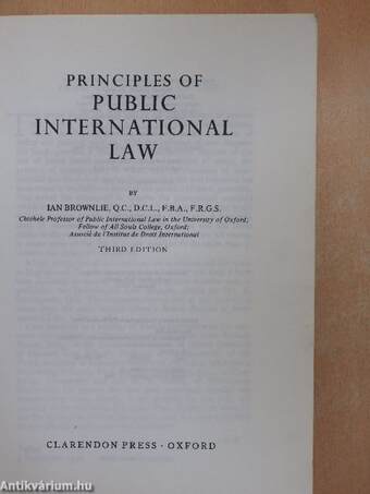 Principles of Public International Law