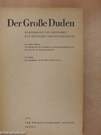 Der Große Duden