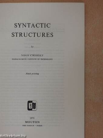 Syntactic Structures