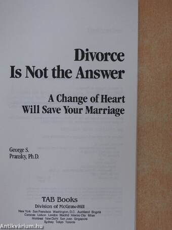 Divorce Is Not the Answer