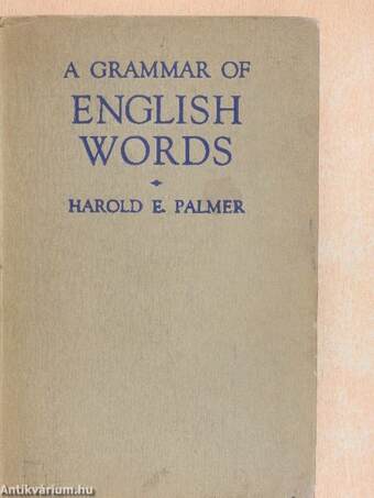 A grammar of english words