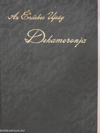 Az Érdekes Ujság Dekameronja I. (töredék)