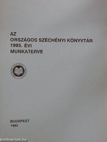 Az Országos Széchényi Könyvtár 1993. évi munkaterve