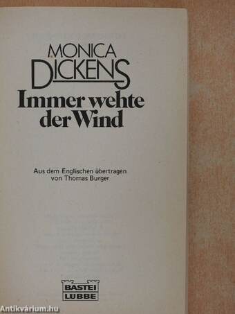 Immer wehte der Wind