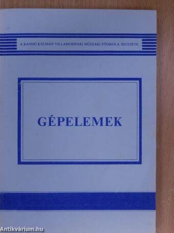 Gépelemek