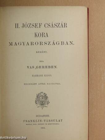 II. József császár kora Magyarországban