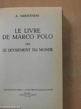 Le livre de Marco Polo