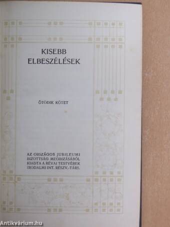 Kisebb elbeszélések V.