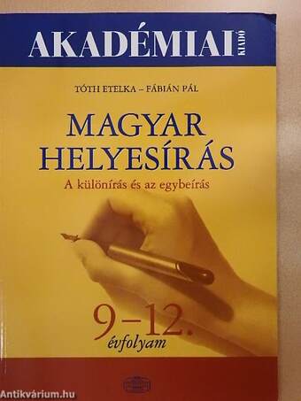 Magyar helyesírás 9-12.