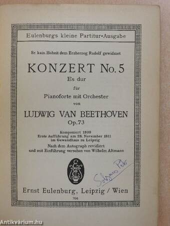 Konzert No. 5 (Solymos Péter könyvtárából)