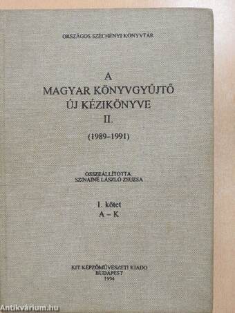 A Magyar Könyvgyűjtő új kézikönyve II./1-3.