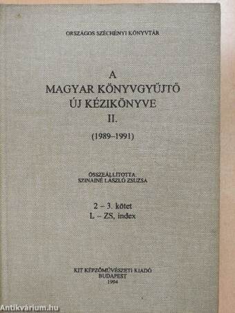 A Magyar Könyvgyűjtő új kézikönyve II./1-3.