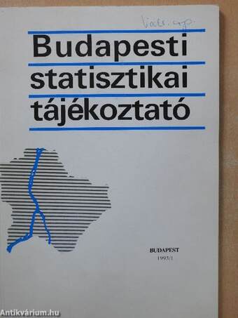 Budapesti statisztikai tájékoztató 1993/1.