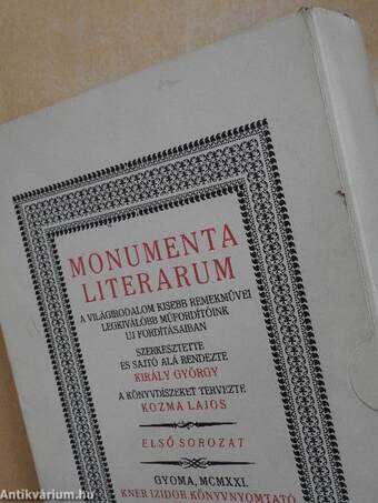 Monumenta Literarum I-II.