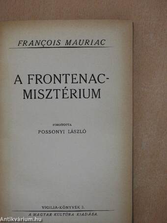 A Frontenac-misztérium