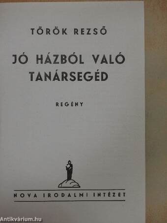 Jó házból való tanársegéd