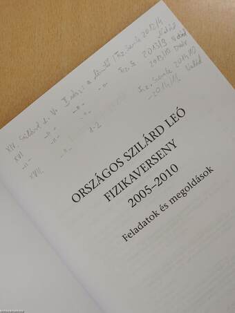 Országos Szilárd Leó fizikaverseny 2005-2010 (dedikált példány)