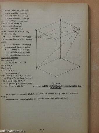 Példatár földtani térkép és szelvényszerkesztéshez