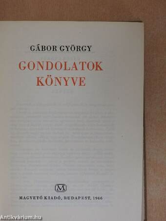 Gondolatok könyve