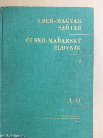Cseh-magyar szótár I-II.