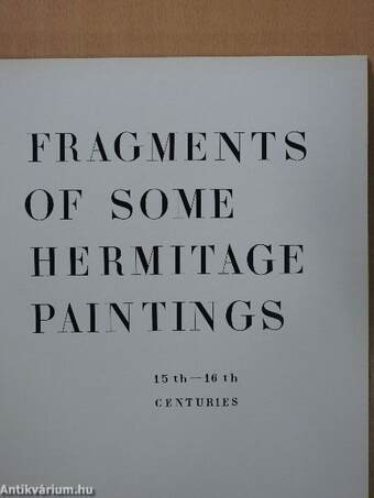 Fragments of some Hermitage paintings