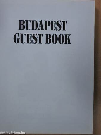 Budapest Guest Book